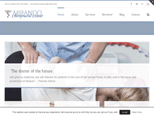 Tablet Screenshot of mirandochiropractic.com